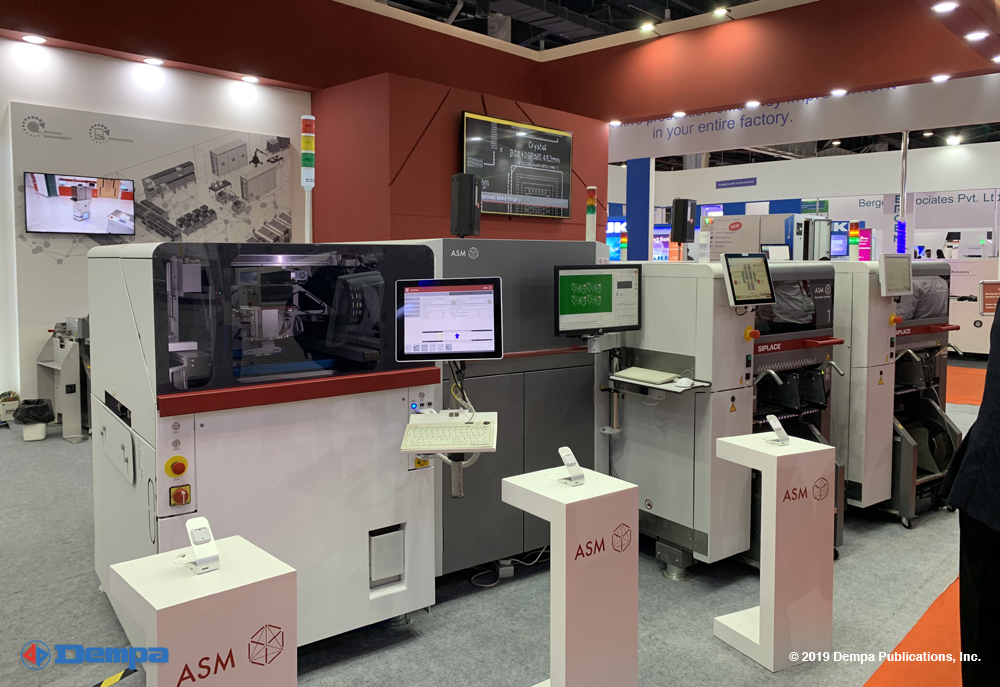 ASM SMT line, consisting of the new DEK TQ stencil printing system